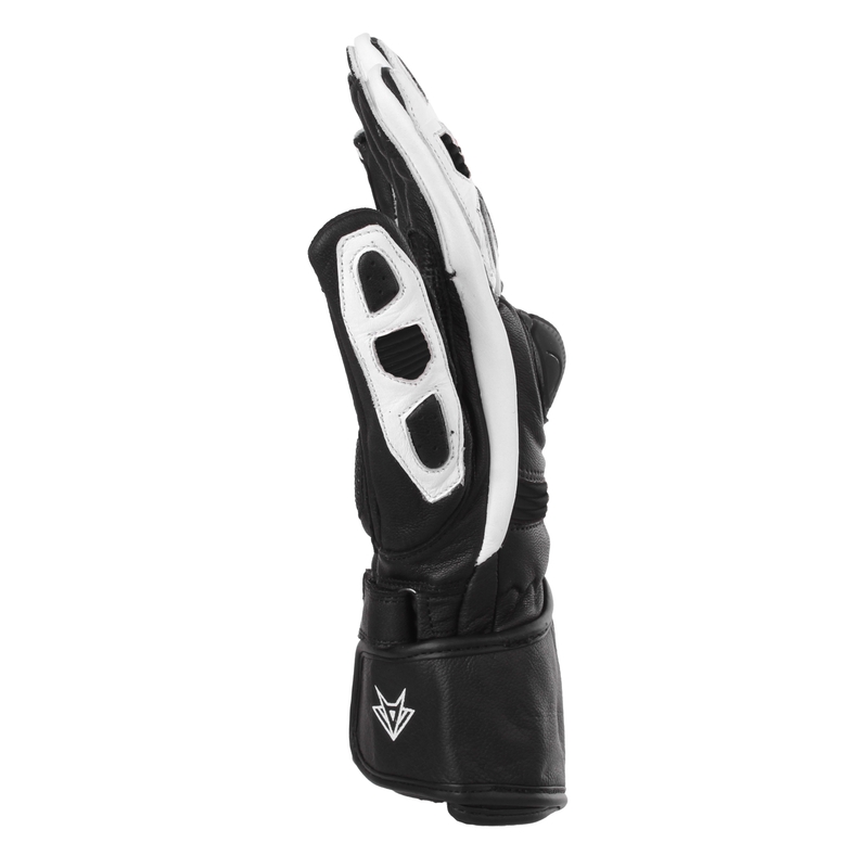Motorradhandschuhe RSA Gappa 2 schwarz und weiß