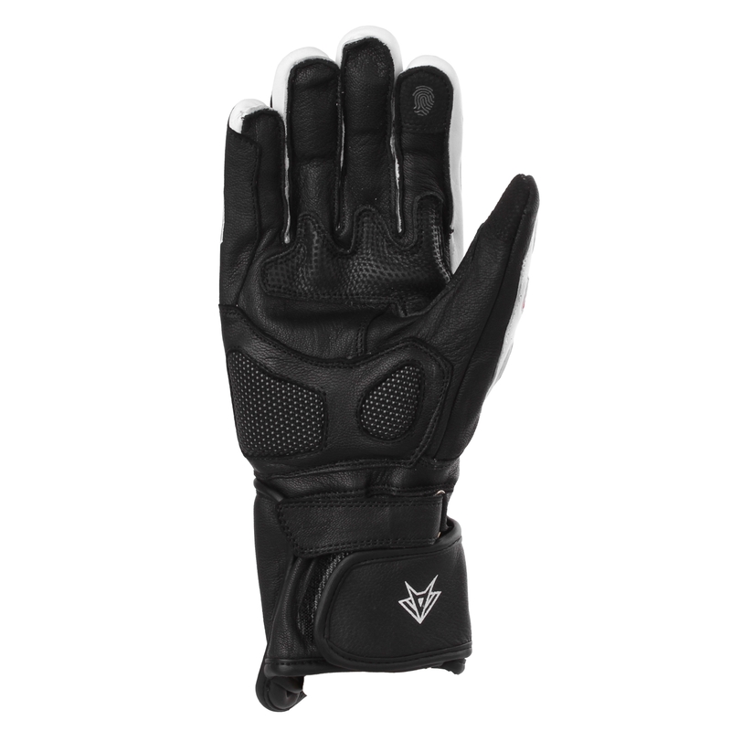 Motorradhandschuhe RSA Gappa 2 schwarz-weiß-fluo gelb