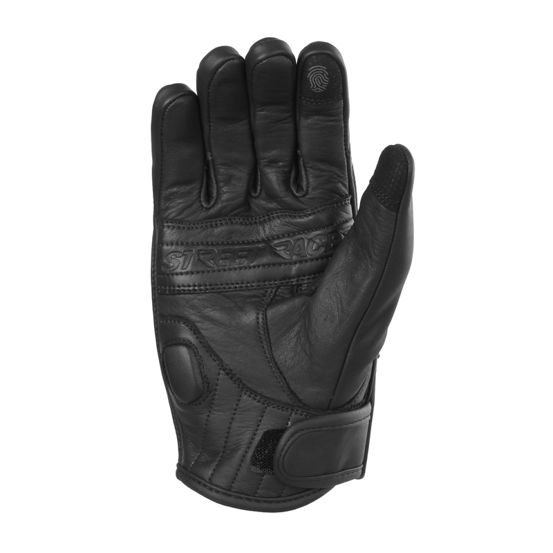 Women's Street Racer Striker 2 Schwarz Motorradhandschuhe