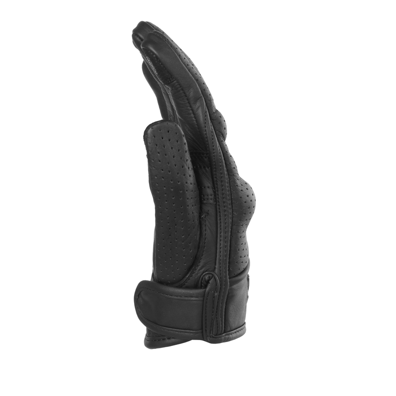 Perforierte Damen-Motorradhandschuhe Street Racer Striker 2 Schwarz