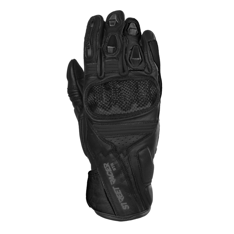 Street Racer STR Motorradhandschuhe schwarz