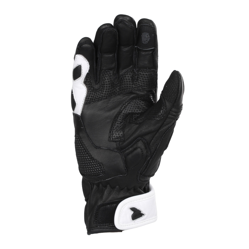 Motorradhandschuhe Street Racer STR schwarz-fluo gelb