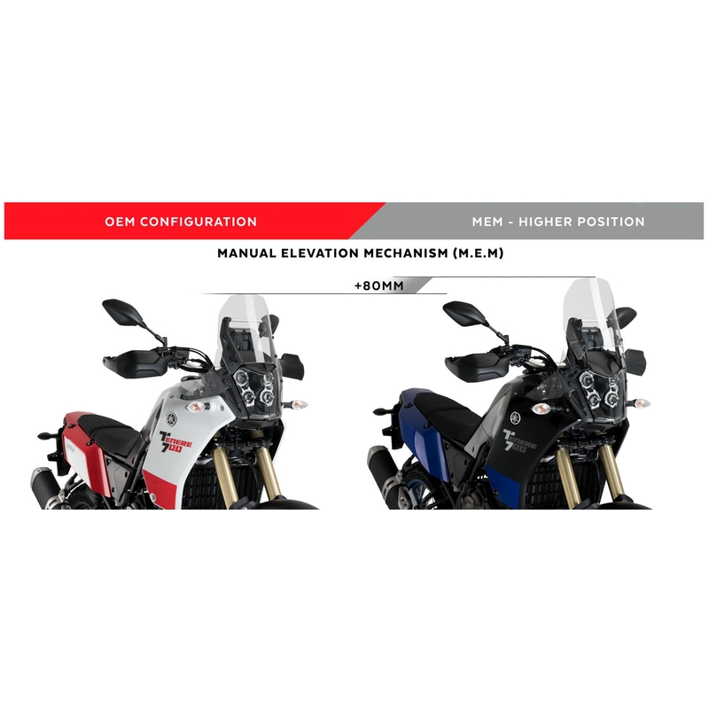 manuelle Reglersystem PUIG schwarz für YAMAHA XTZ 700 Tenere 700 2019-2024
