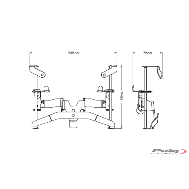 manuelle Reglersystem PUIG schwarz Ausverkauf