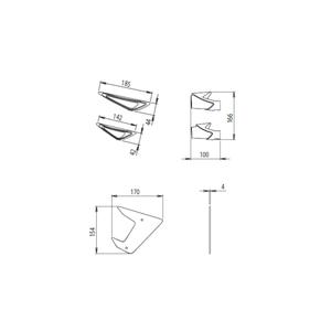 Seiten Spoiler PUIG DOWNFORCE 20621A blau