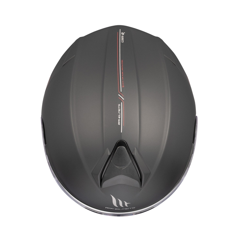 Klappbarer Motorradhelm MT Genesis SV Solid A1 schwarz matt