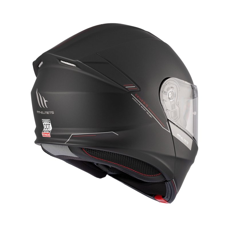 Klappbarer Motorradhelm MT Genesis SV Solid A1 schwarz matt