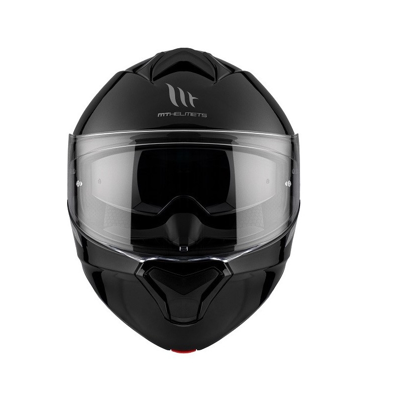 Klappbarer Motorradhelm MT Genesis SV Solid A1 schwarz glänzend