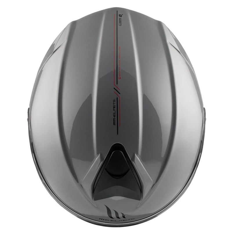 Klappbarer Motorradhelm MT Genesis SV Solid A12 glänzend grau