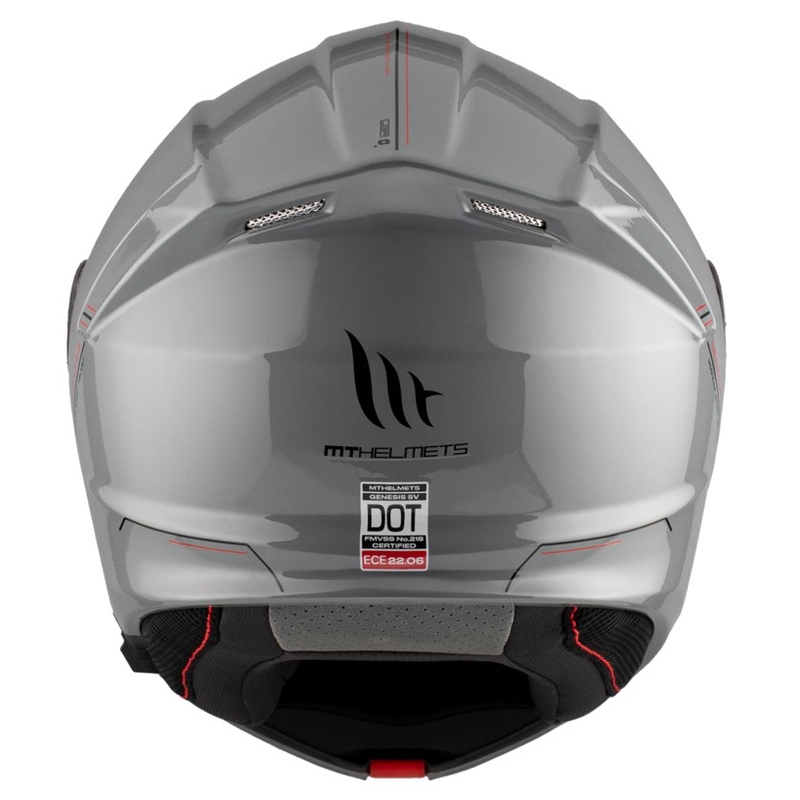 Klappbarer Motorradhelm MT Genesis SV Solid A12 glänzend grau