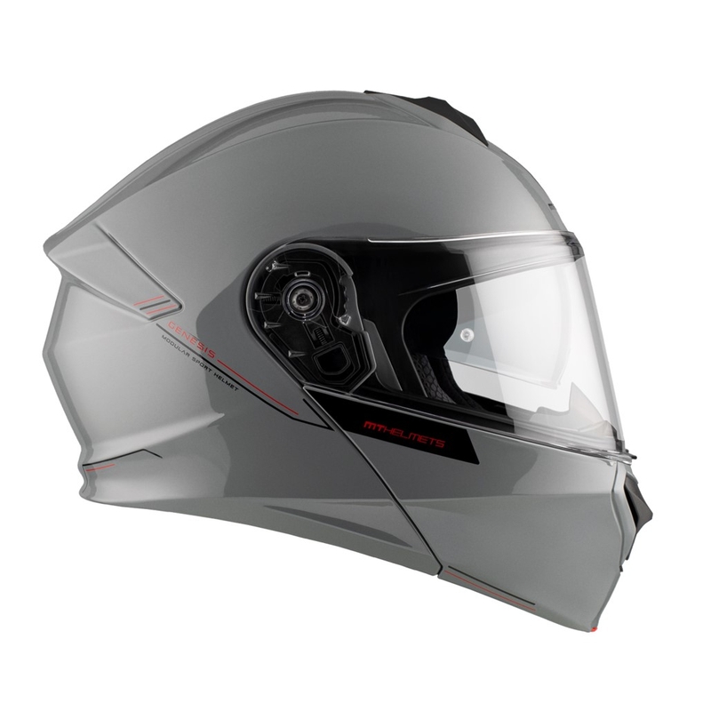 Klappbarer Motorradhelm MT Genesis SV Solid A12 glänzend grau