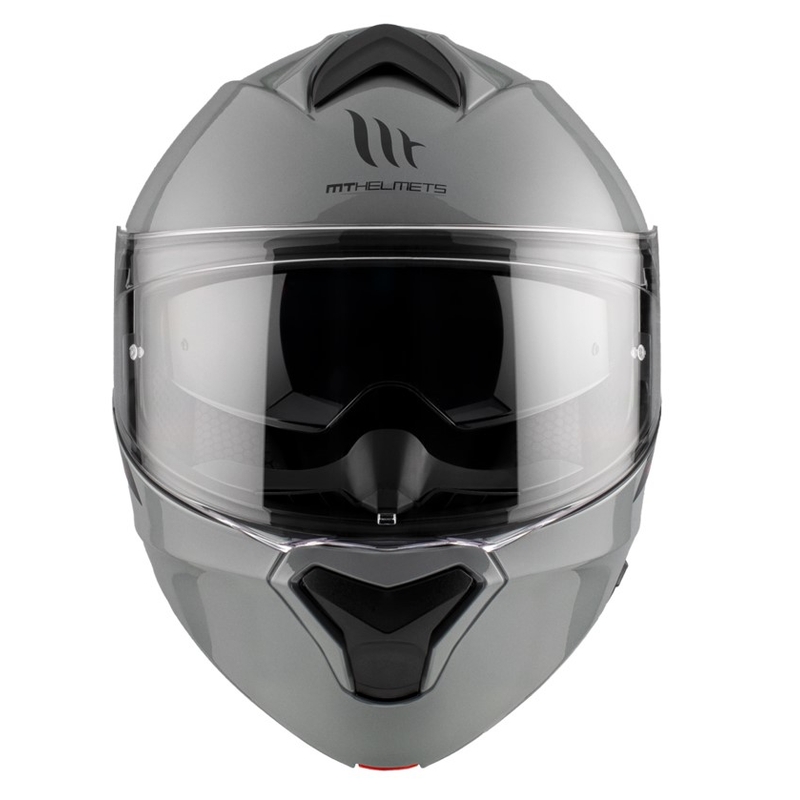 Klappbarer Motorradhelm MT Genesis SV Solid A12 glänzend grau