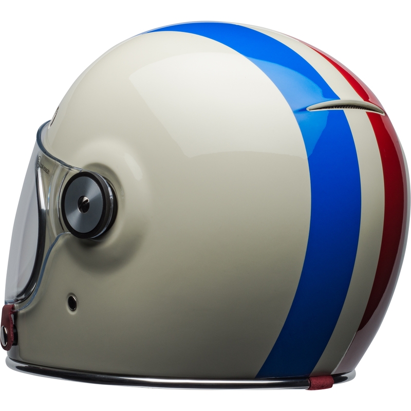 Integral Motorradhelm Bell Bullit DLX Command Vintage weiß-rot-blau