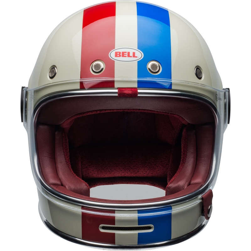 Integral Motorradhelm Bell Bullit DLX Command Vintage weiß-rot-blau