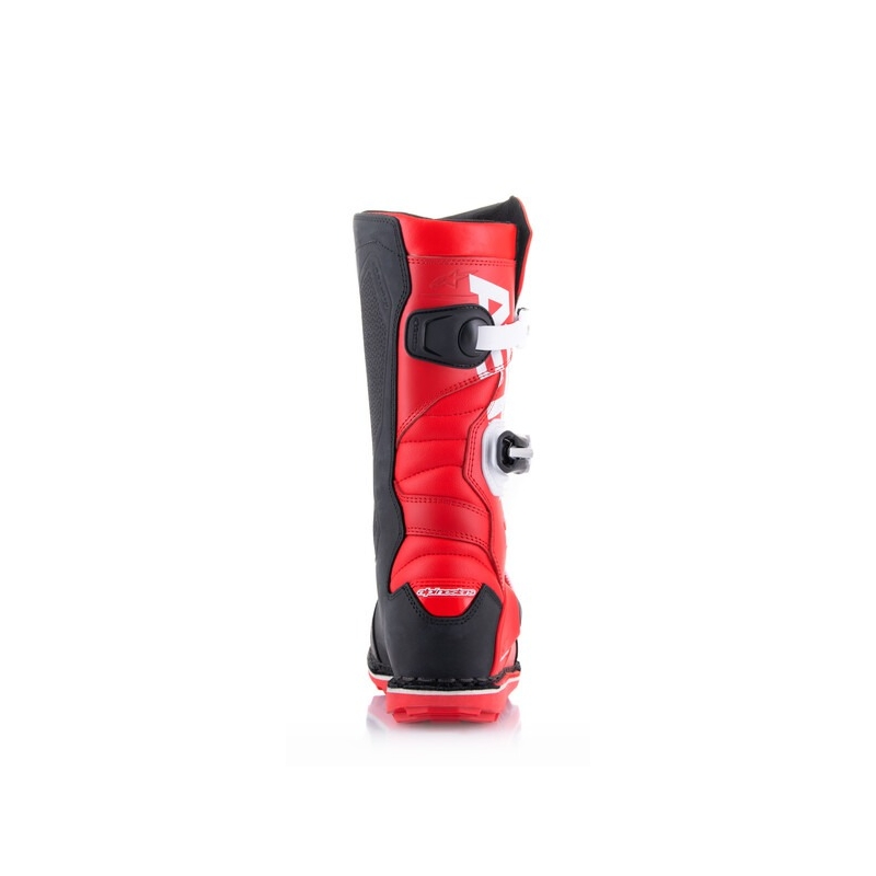 Alpinestars Tech Trial Motorradstiefel weiß-rot-schwarz