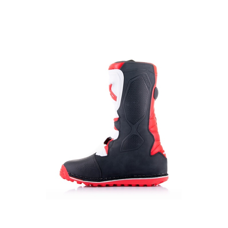 Alpinestars Tech Trial Motorradstiefel weiß-rot-schwarz