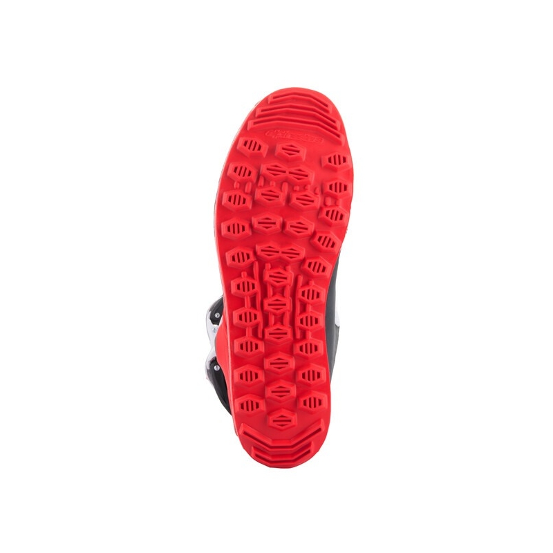 Alpinestars Tech Trial Motorradstiefel weiß-rot-schwarz