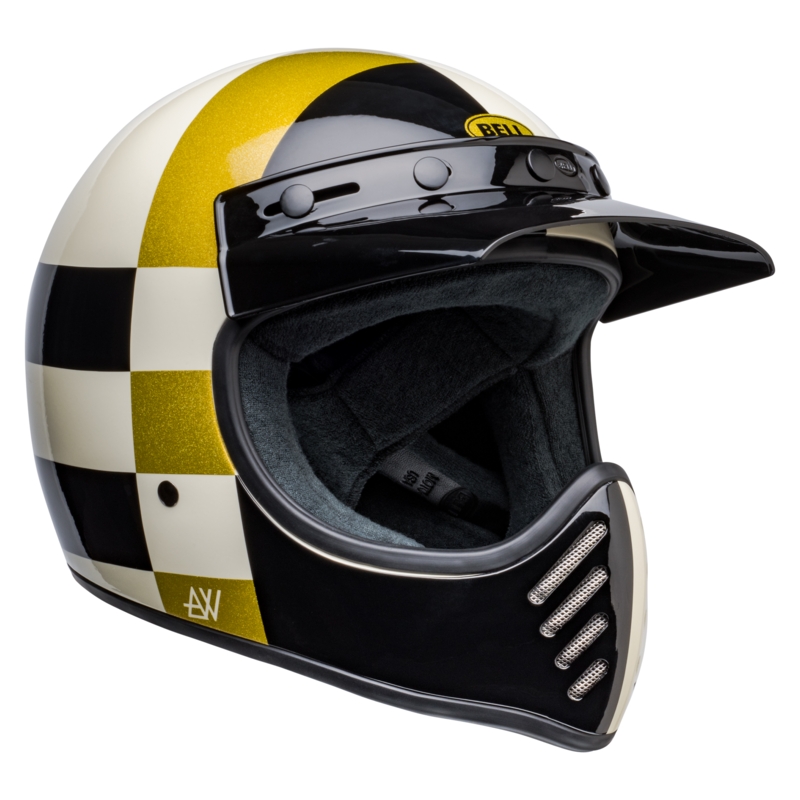 Motorradhelm Bell Moto-3 Atwyld Orbit weiß-schwarz