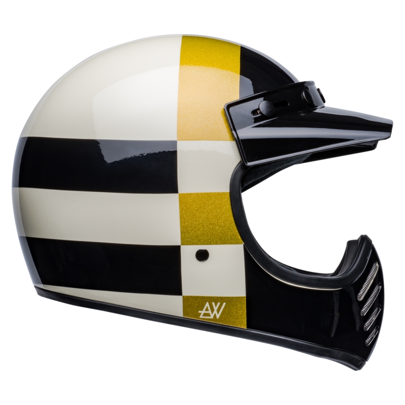 Motorradhelm Bell Moto-3 Atwyld Orbit weiß-schwarz