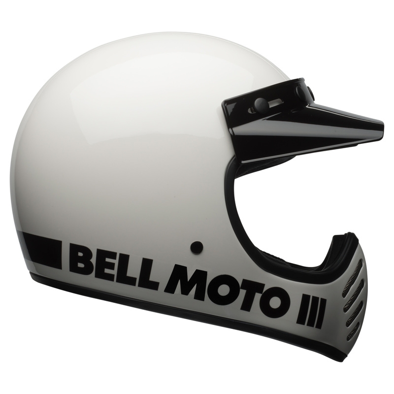 Bell Moto-3 Classic Weiß Motorradhelm