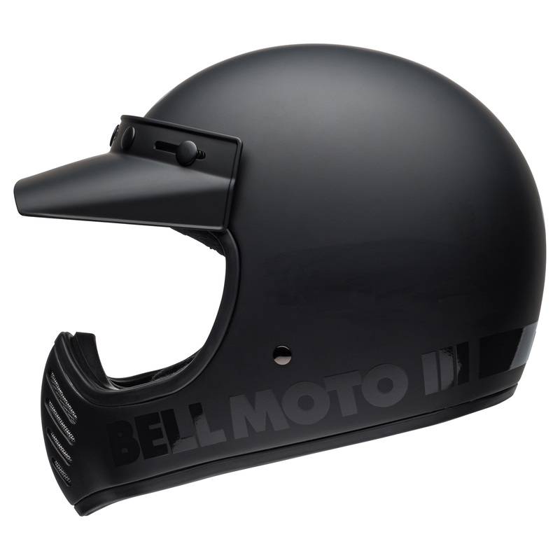 Bell Moto-3 Classic Schwarz Matt Motorradhelm
