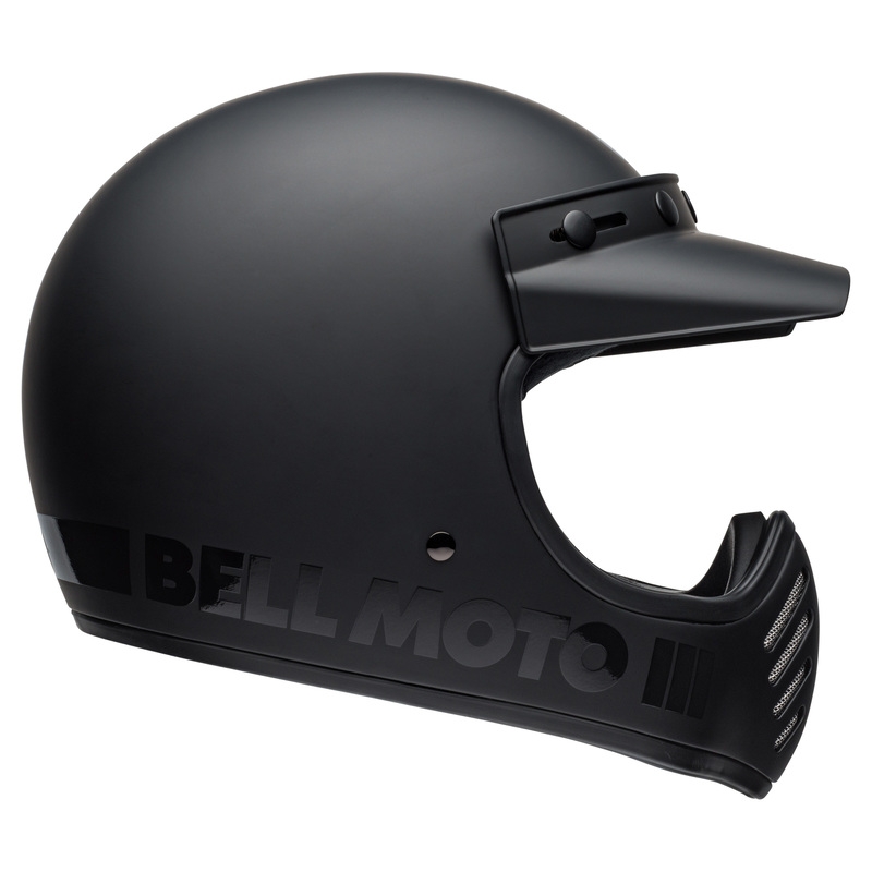 Bell Moto-3 Classic Schwarz Matt Motorradhelm