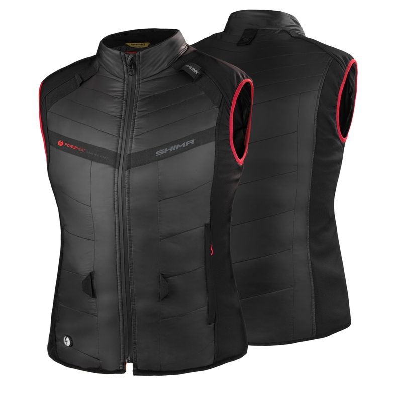 Shima Powerheat Weste schwarz-rot damen