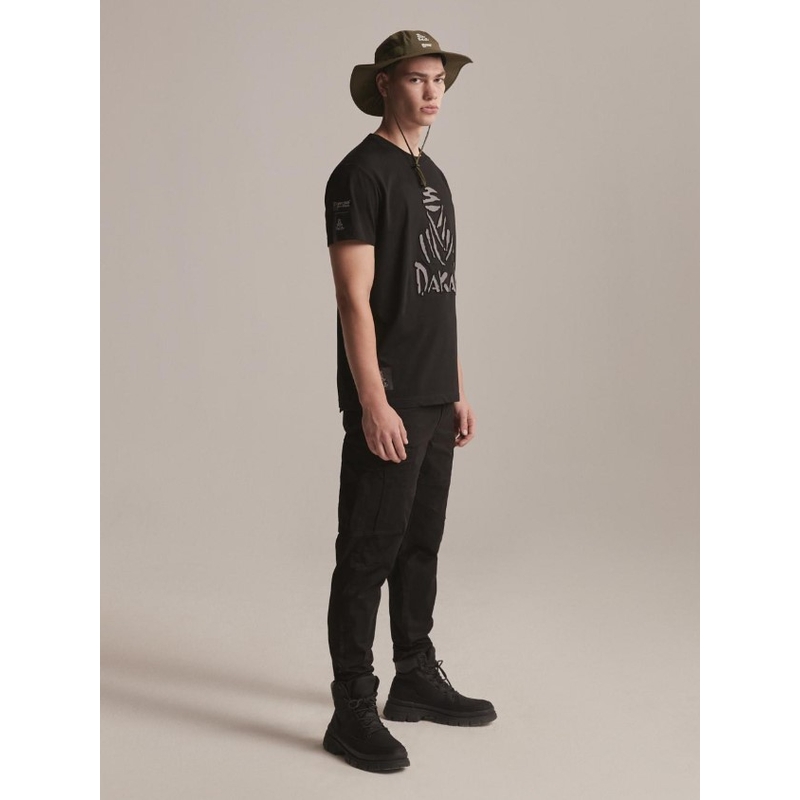 T-shirt DAKAR DKR Embo schwarz Ausverkauf