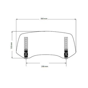 Multiadjustable visor PUIG 2.0 20763H fixed by screws getönt