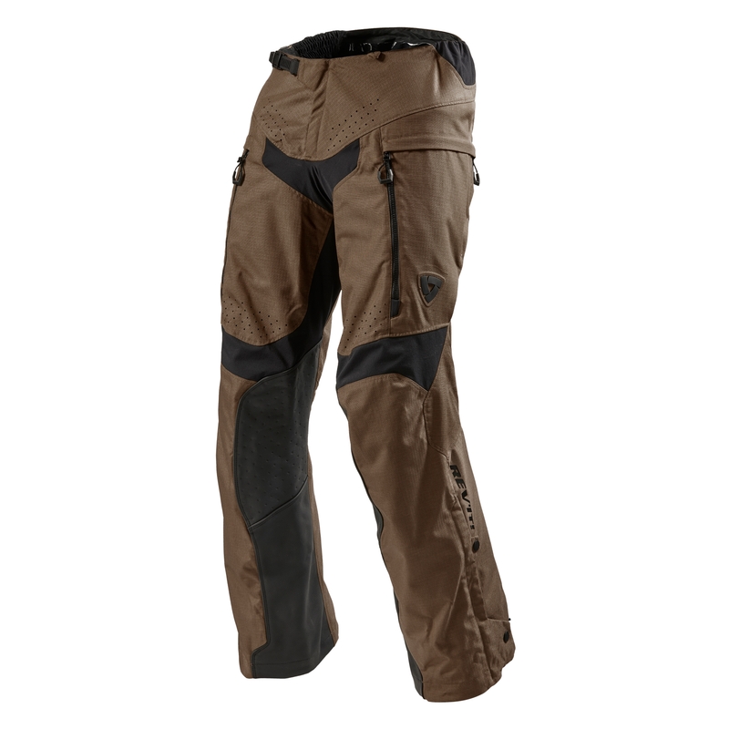 Revit Continent Motorradhose braun verlängert