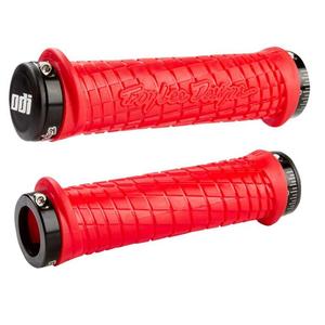 Griffe ODI TROY LEE DESIGNS SIGNATURE ATV LOCK-ON rot und schwarz