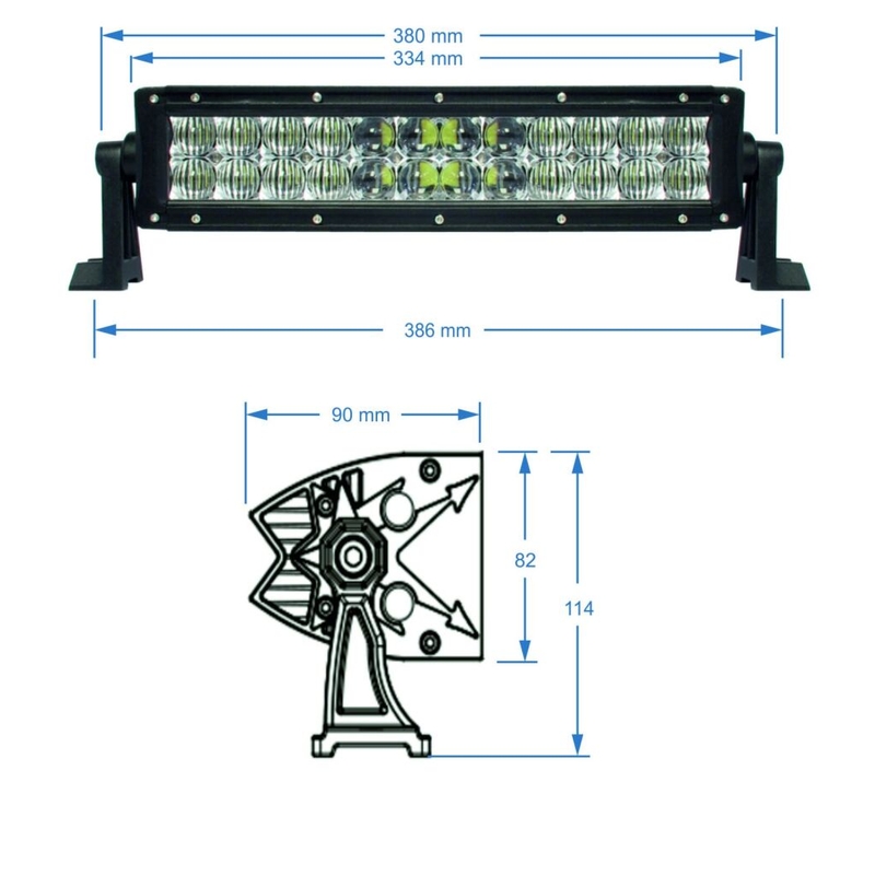 LED-Lichtrampe SHARK LED-Lichtleiste,5D,13.5",72W