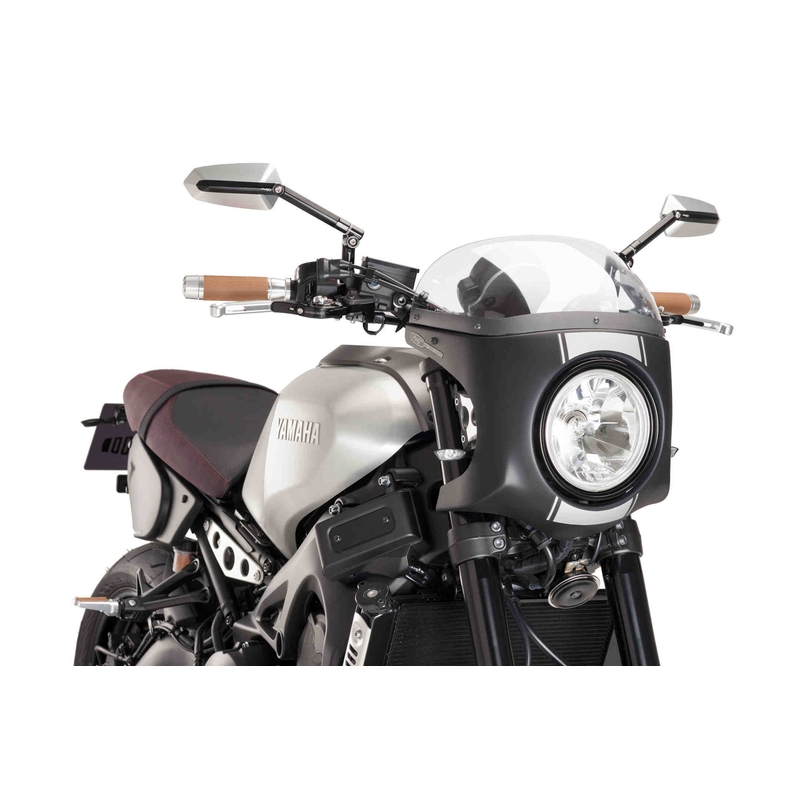 Windschirm PUIG SEMI-FAIRING schwarz matt transparent