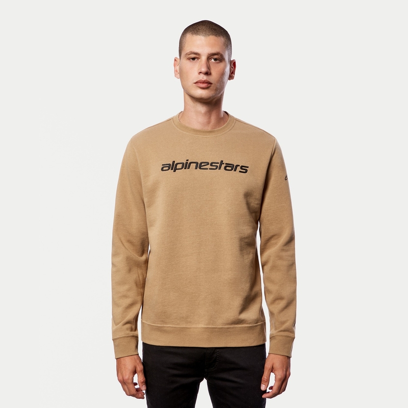 Alpinestars Linear Crew Fleece Sand Schwarz