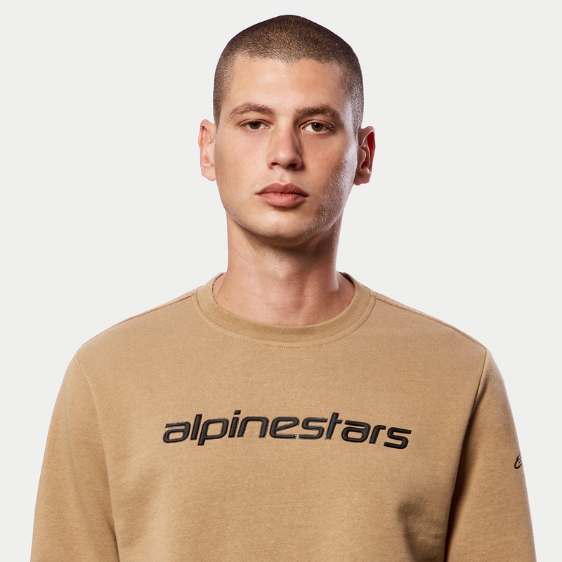 Alpinestars Linear Crew Fleece Sand Schwarz