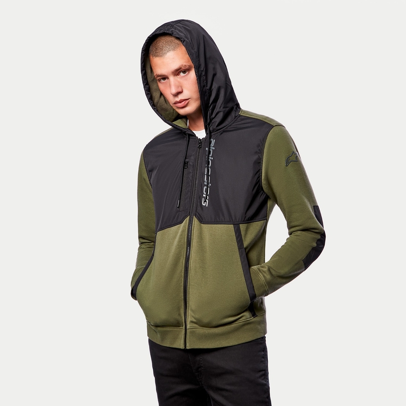 Alpinestars Aligned grün-schwarzer Hoodie