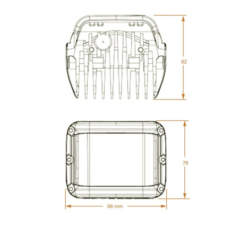 LED-Leuchten für Quads SHARK LED SINGLE SIDE SHOOTER, CREE LED, 45W SET