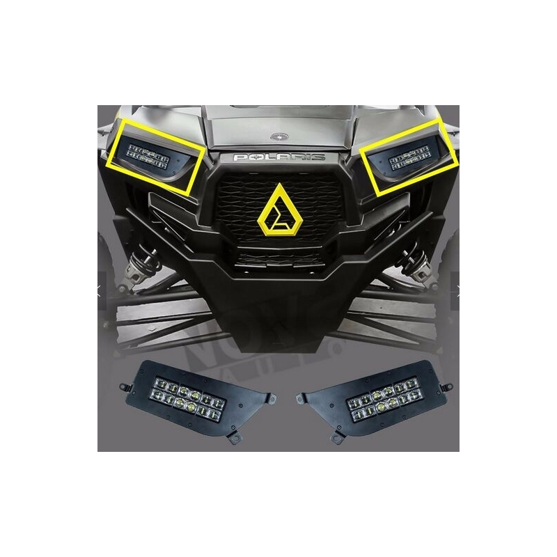 LED-Scheinwerfer SHARK LED-Scheinwerfer für POLARIS ATV, UTV MIT RÜCKWÄRTSLICHT, 2KS