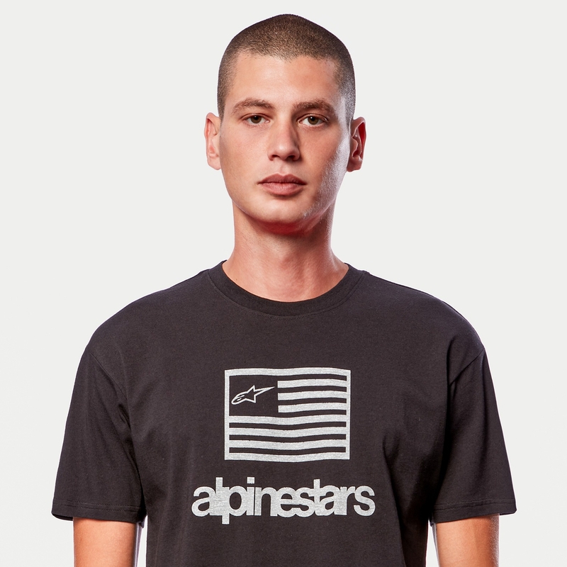 Alpinestars Flag Tee schwarz und weiß