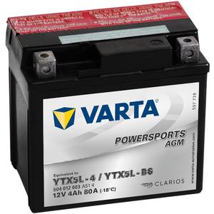 VARTA YTX5L-4/YTX5L-BS 12V/4Ah wartungsfreie Batterie
