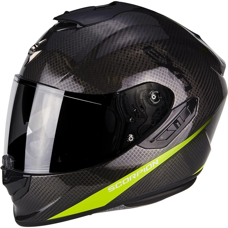 Integral Motorradhelm Skorpion Exo-1400 Air Carbon Gelb Ausverkauf