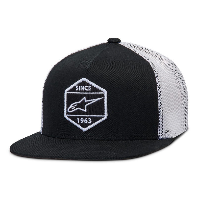 Alpinestars Bolt Trucker Kappe schwarz und weiß