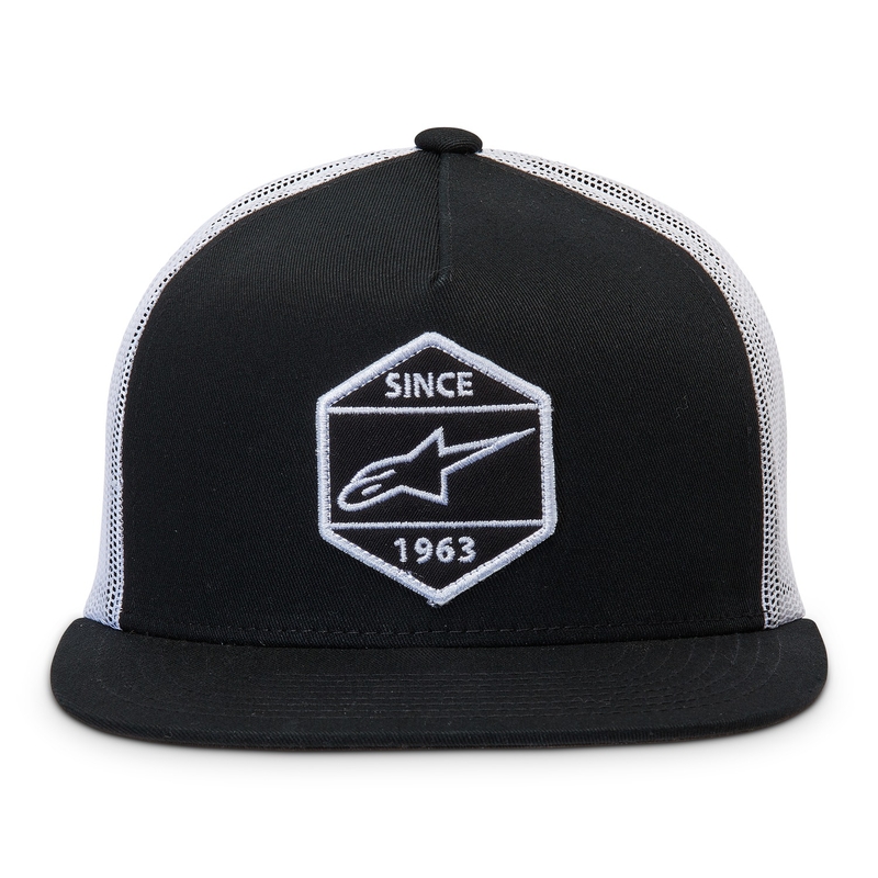 Alpinestars Bolt Trucker Kappe schwarz und weiß