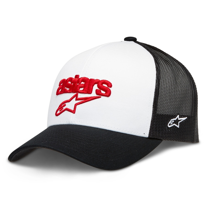 Alpinestars Pedigree Mütze weiß-schwarz-rot