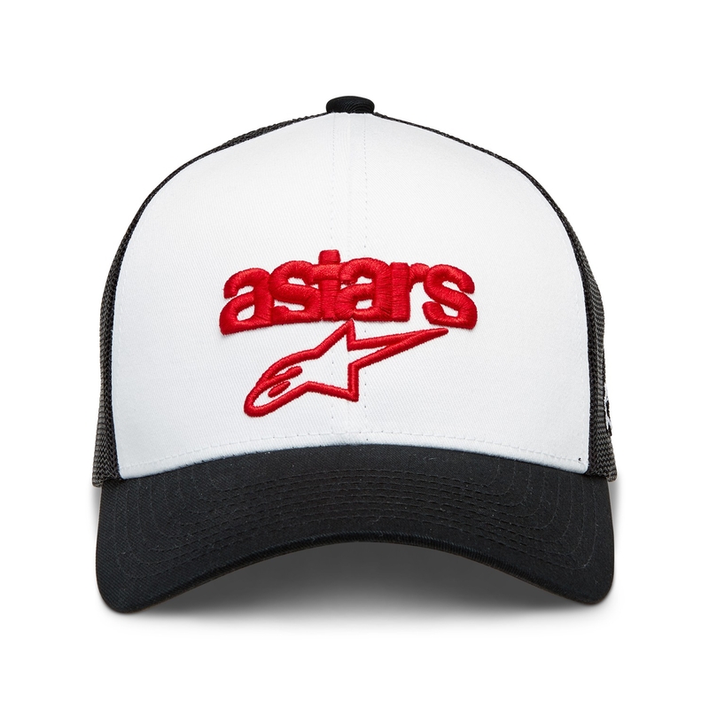 Alpinestars Pedigree Mütze weiß-schwarz-rot