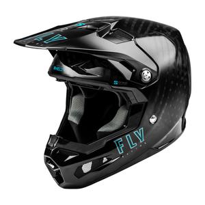 Motocross-Helm FLY Racing Formula S Carbon Schwarz
