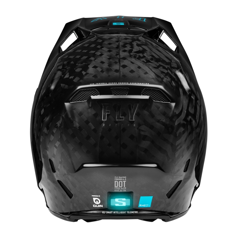 Motocross-Helm FLY Racing Formula S Carbon Schwarz