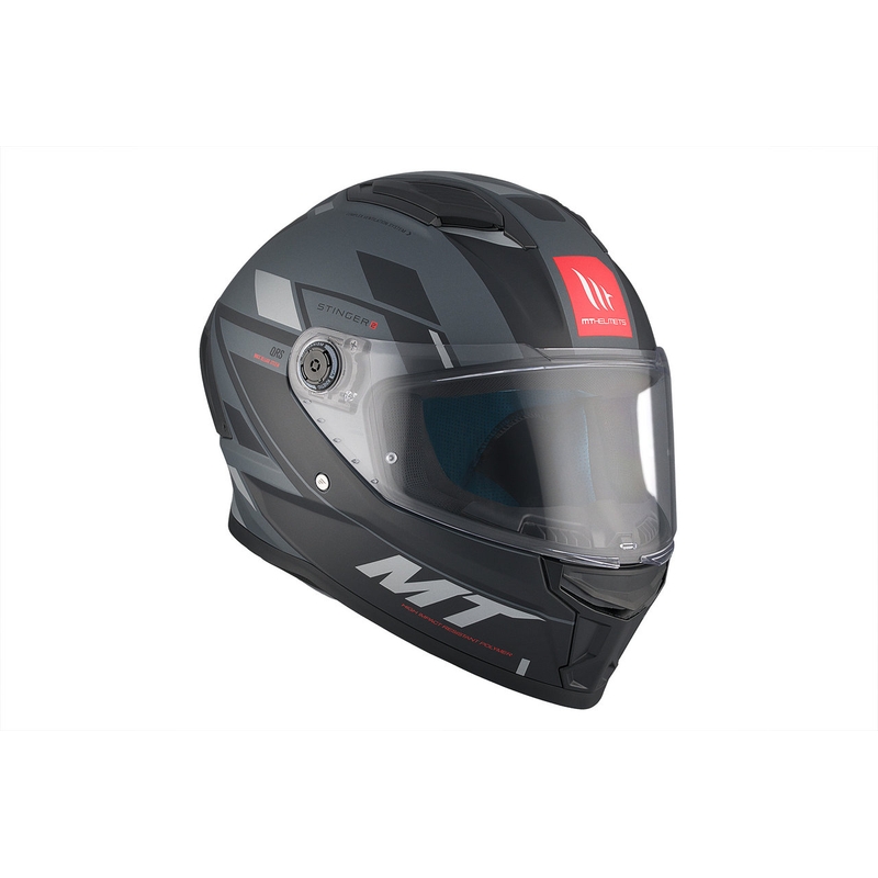 MT Stinger 2 Solid Zivze Schwarz-Grau Matte Integral Motorradhelm Ausverkauf