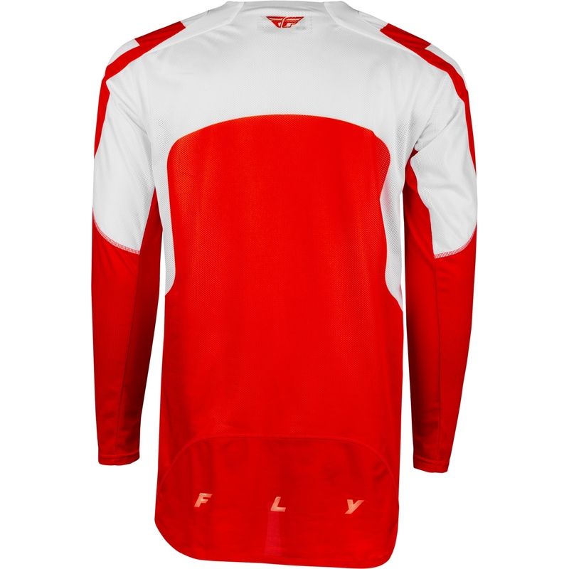 Motocross Trikot FLY Racing Evolution DST 2024 rot und weiß Ausverkauf