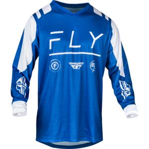 Motocross Trikot FLY Racing F-16 2024 blau und weiß